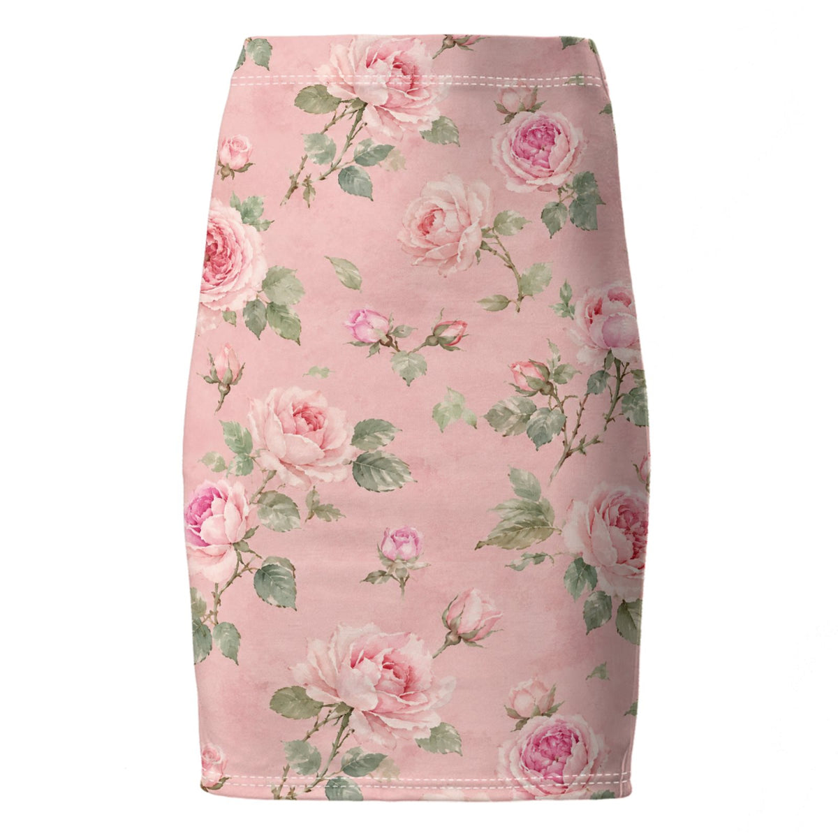 Blush Rose Pencil Skirt