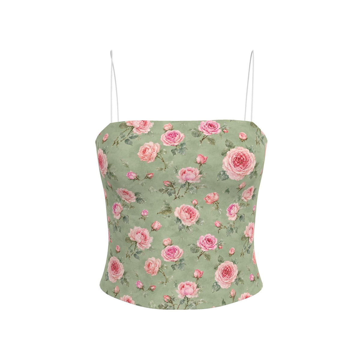Sage Rose Strappy Top