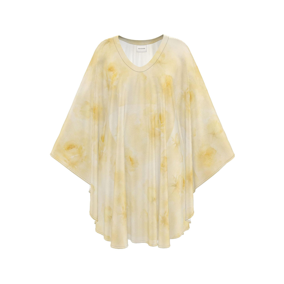 Yellow Rose Silk Petite Kaftan