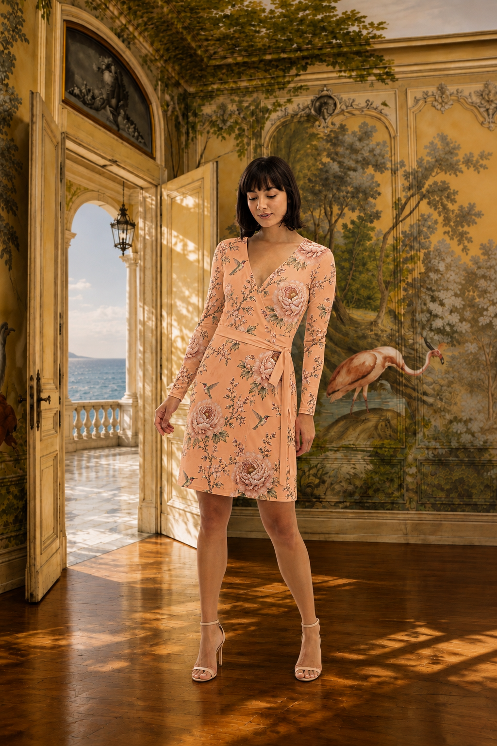 Hummingbird Wrap Dress
