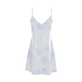 Blue Rose Silk Midi Slip Dress