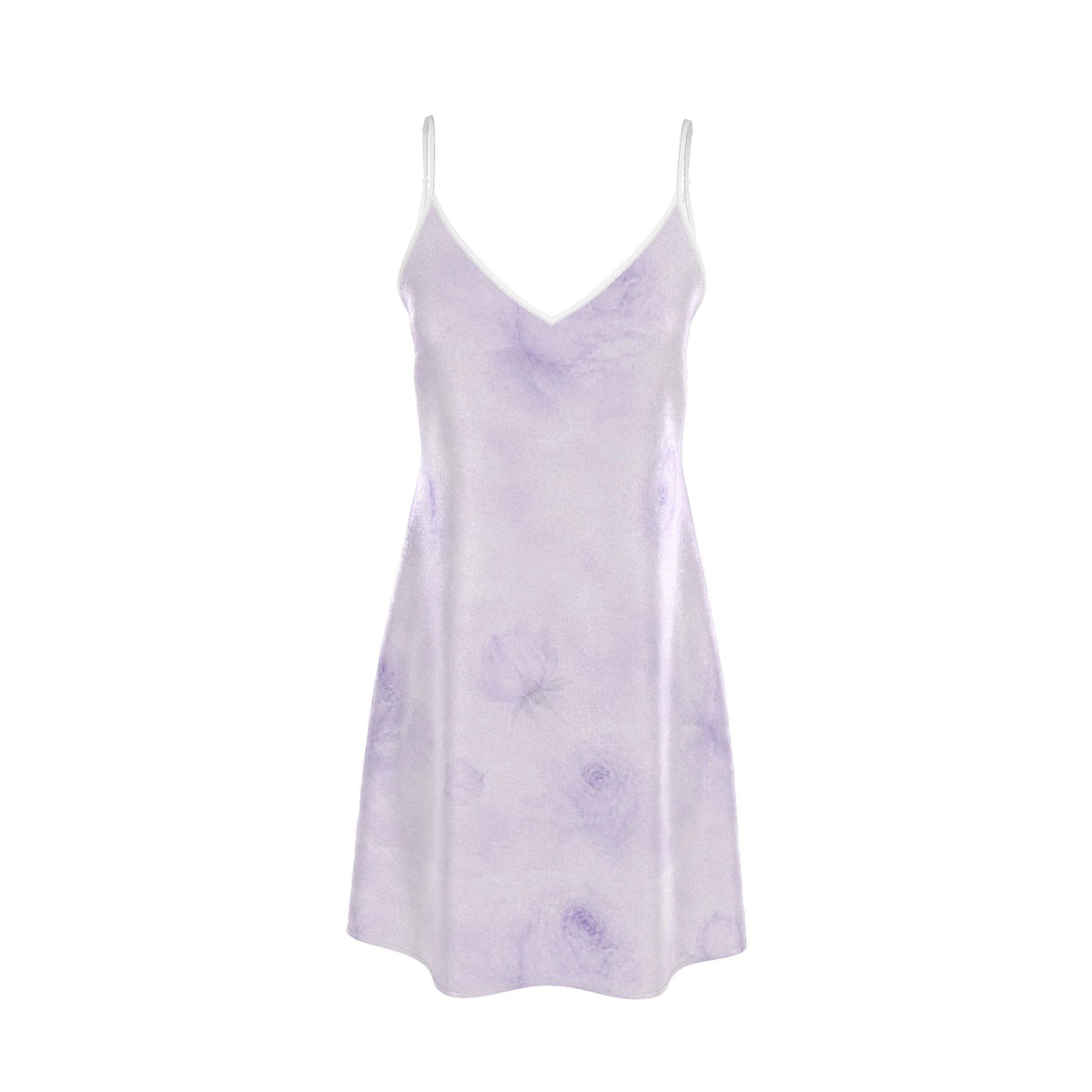 Lavender Rose Silk Midi Slip Dress