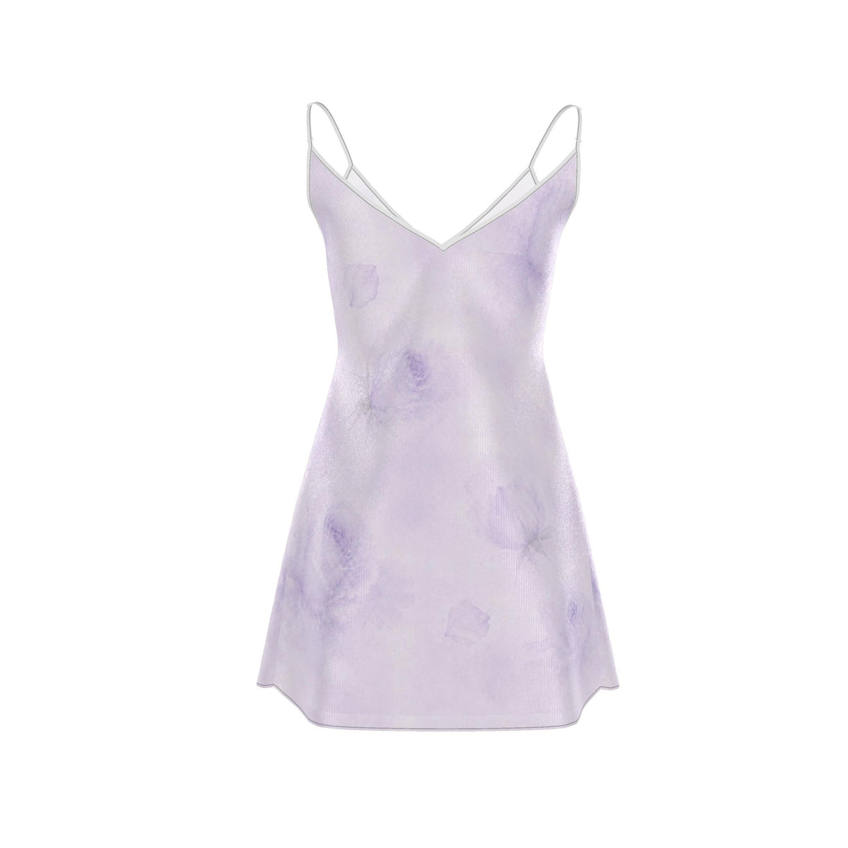 Lavender Rose Silk Mini Slip Dress