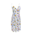 Blue Poppy Midi Dress