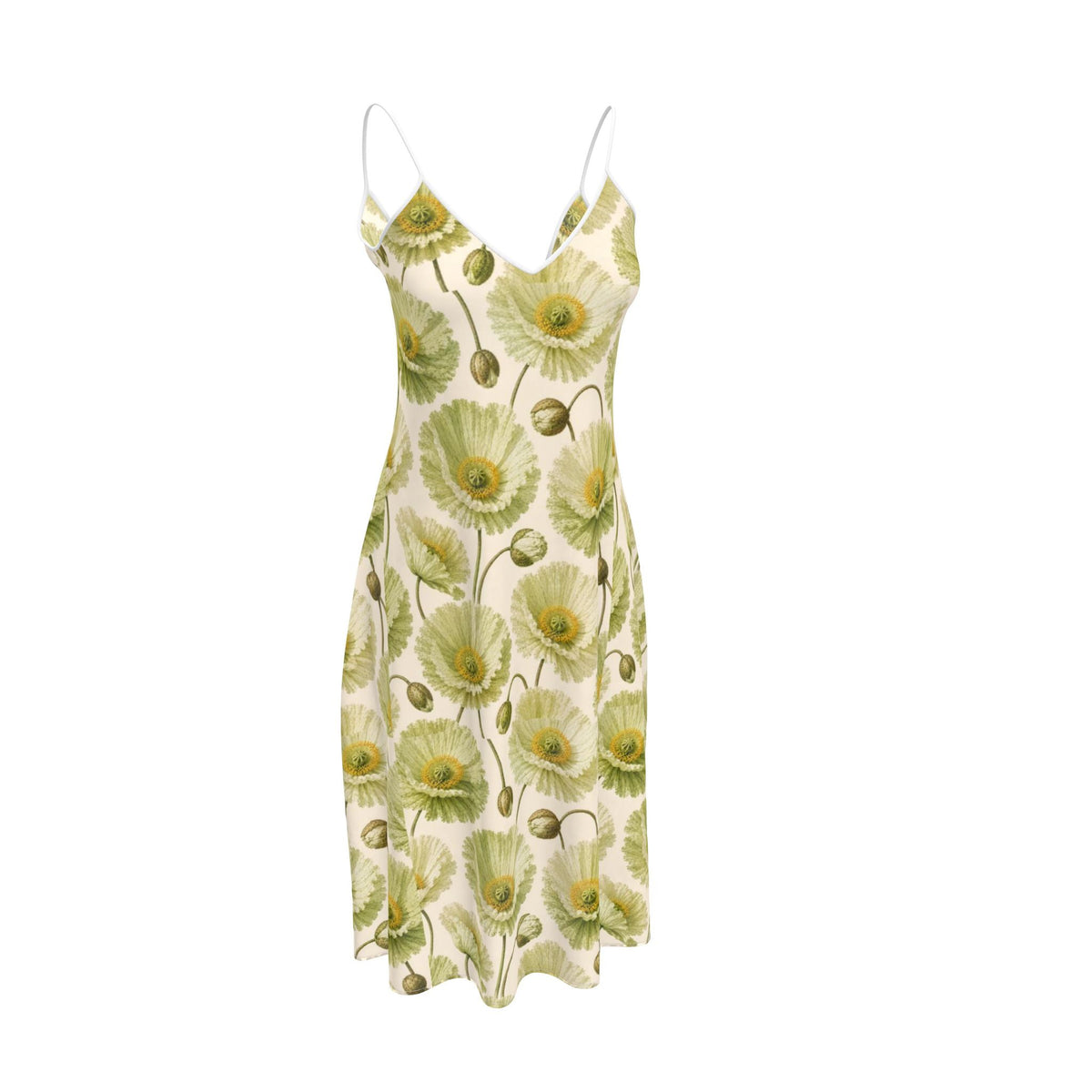 Sage Poppy Midi Dress
