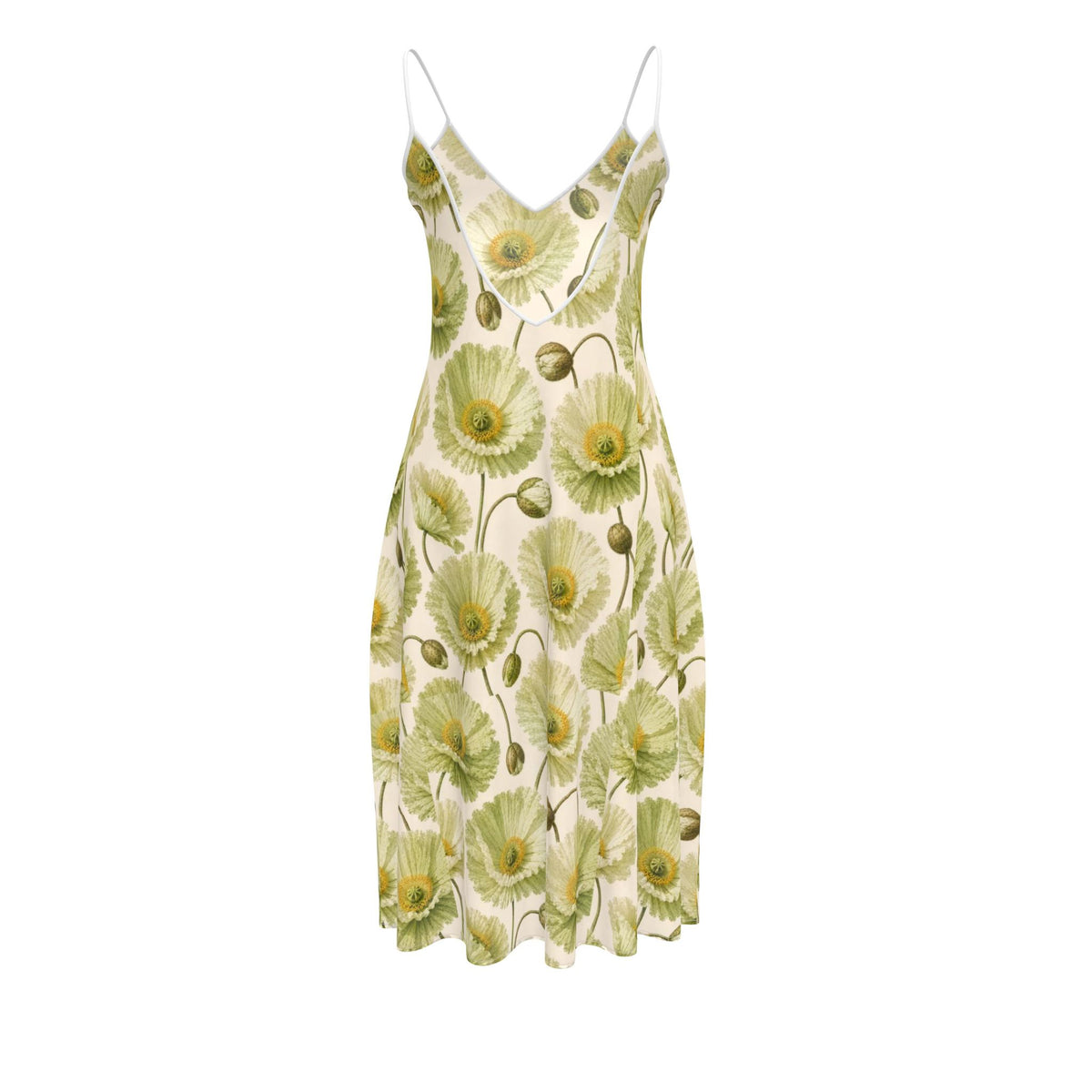 Sage Poppy Midi Dress