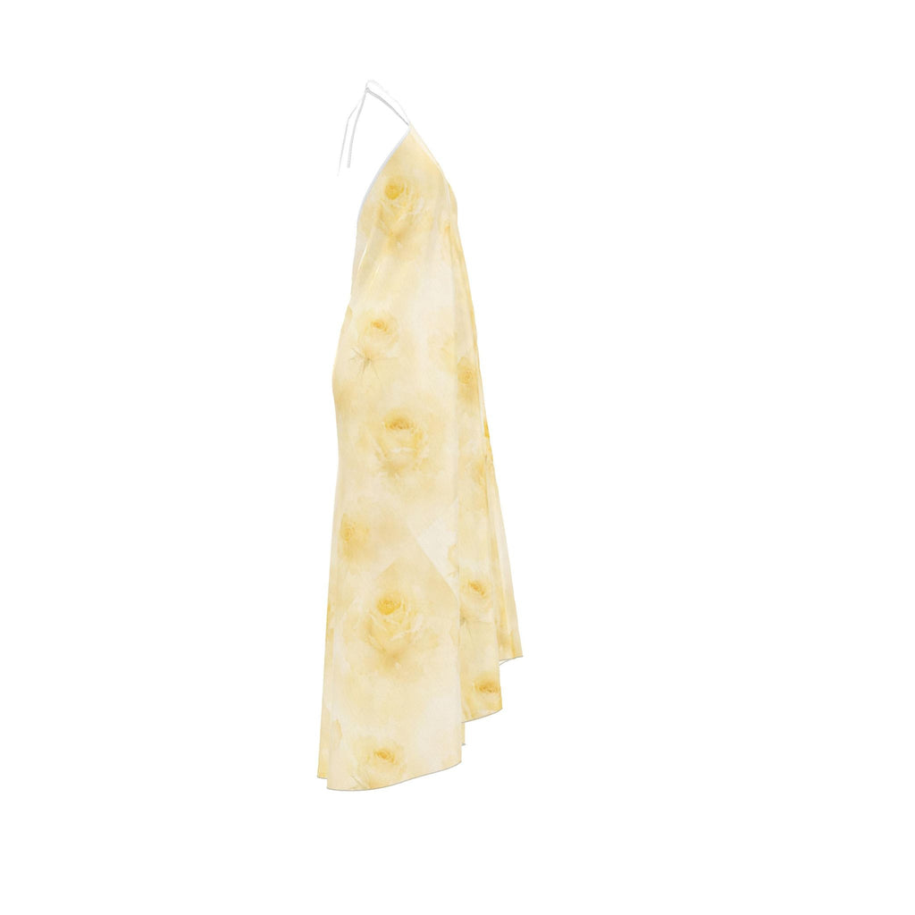 Butter Rose Halterneck backless dress