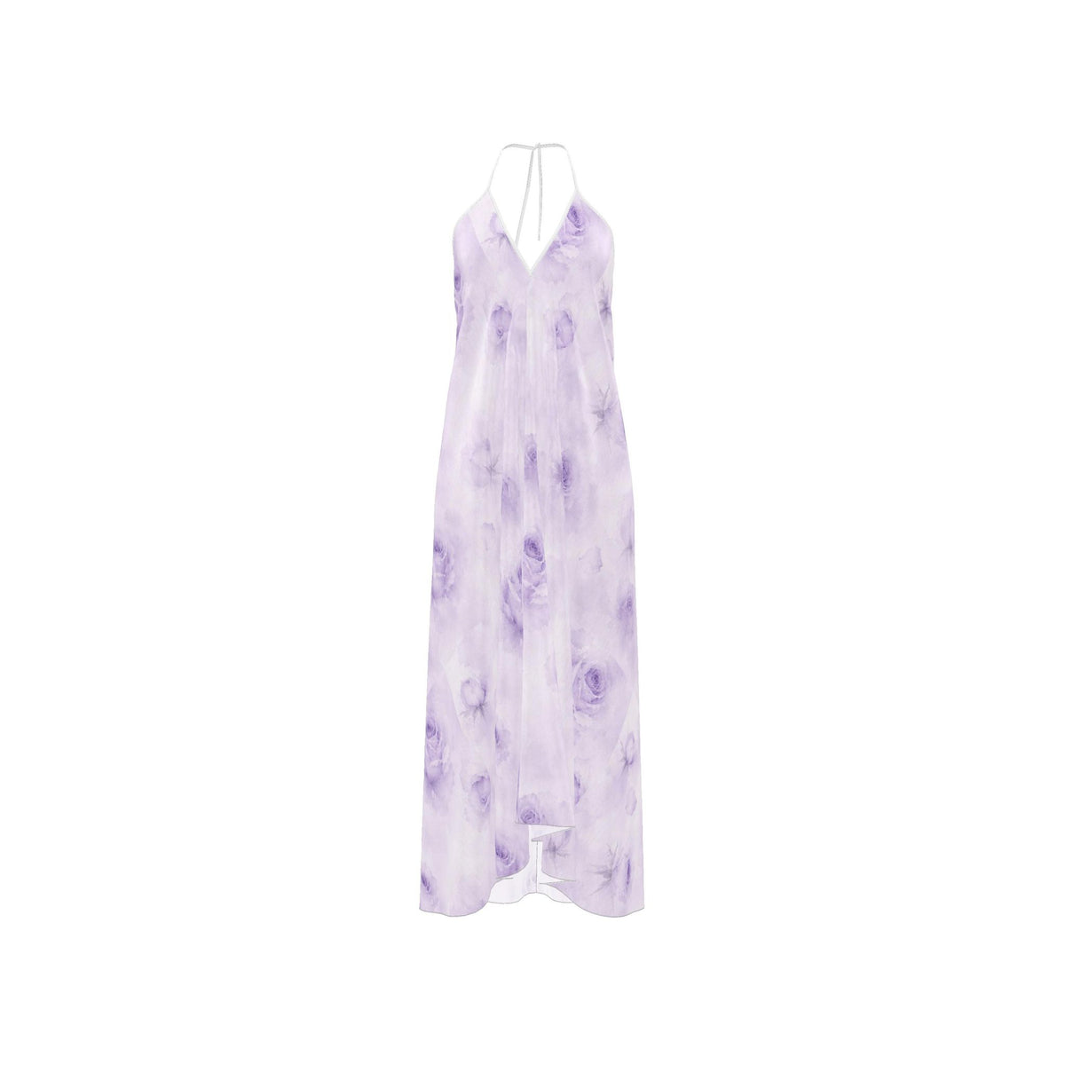 Lavender Rose Halterneck backless dress