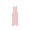 Blush Halter Silk Backless Dress