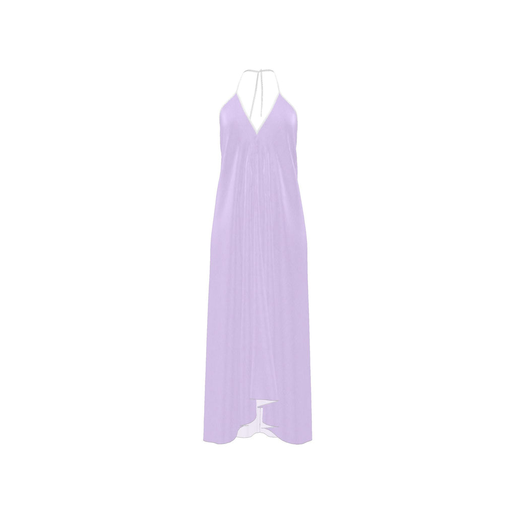 Lavender Halterneck backless dress