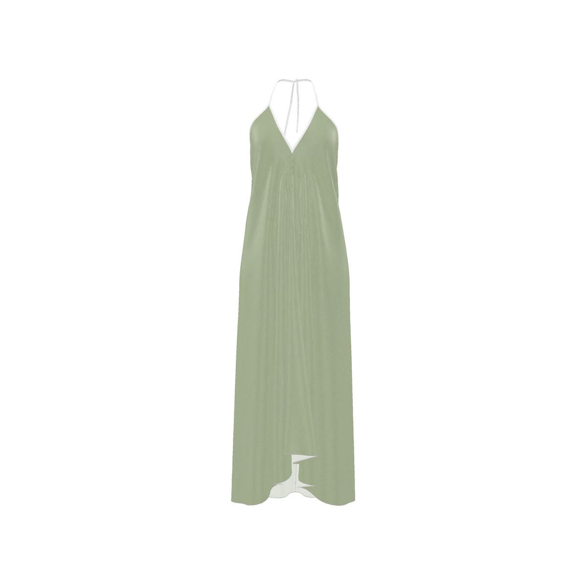Sage Green Halterneck backless dress