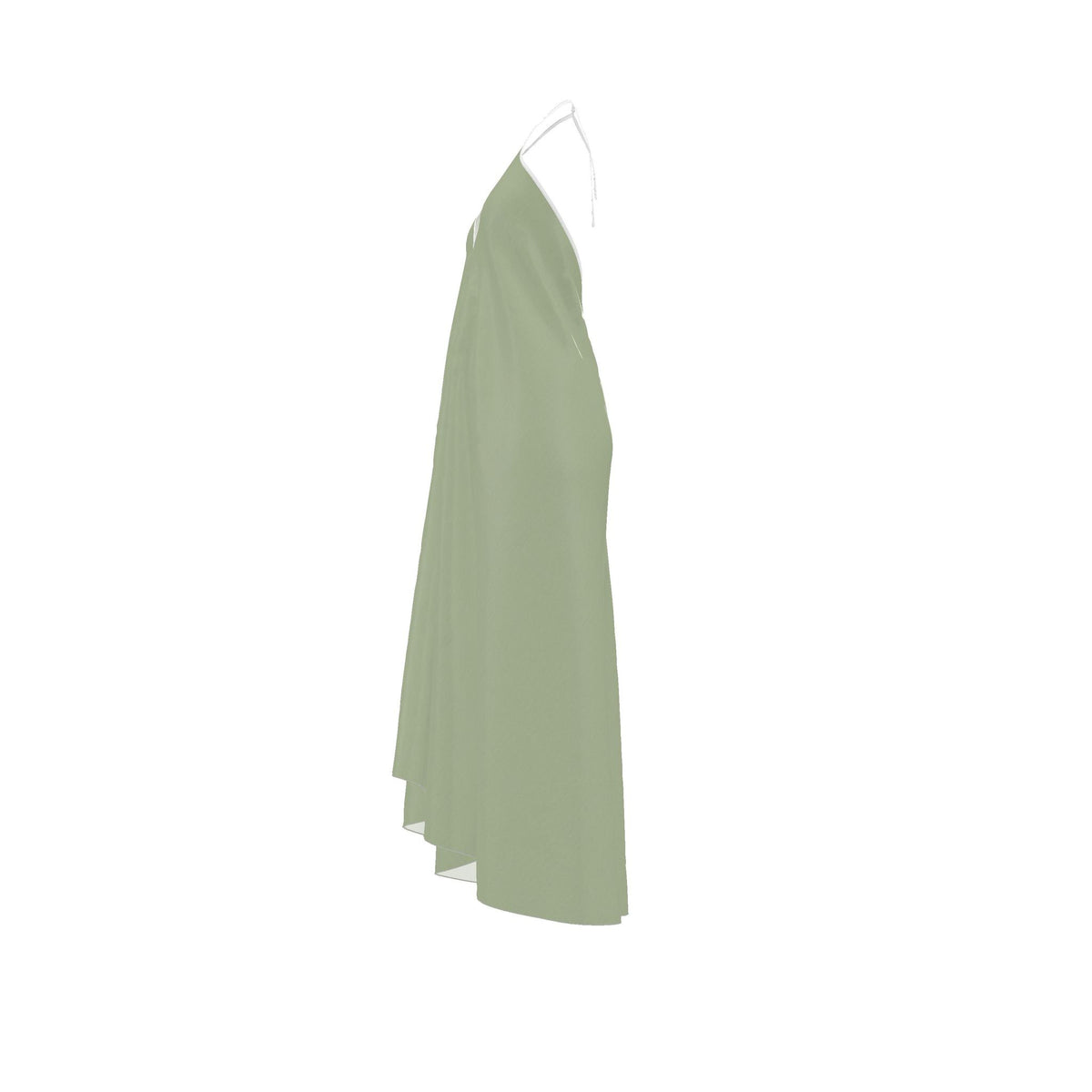 Sage Green Halterneck backless dress