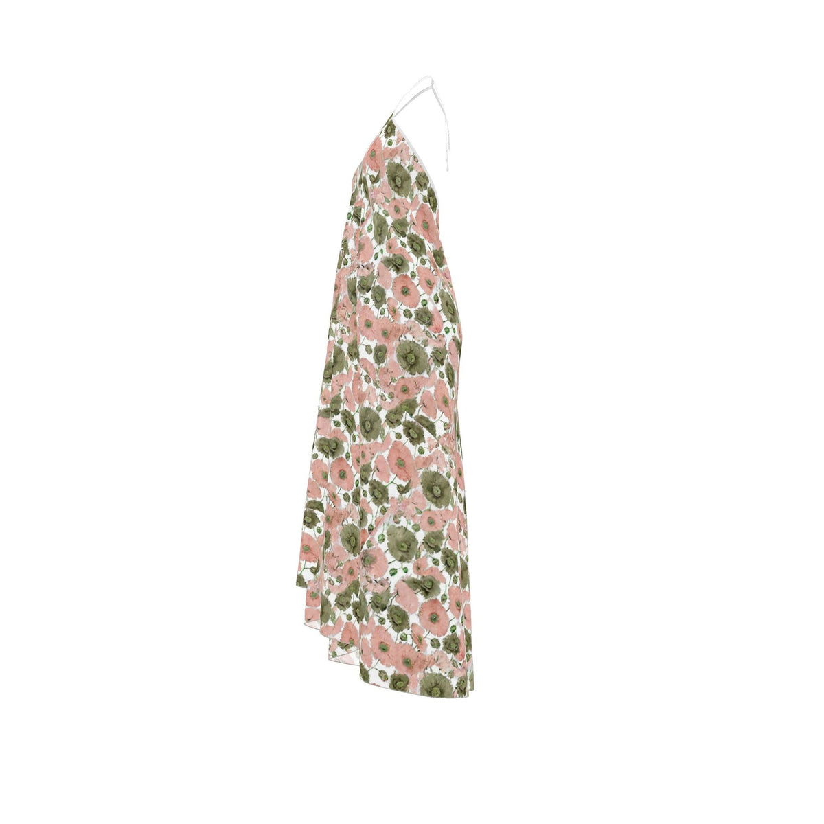 Blush & Sage Poppy Silk Halter dress