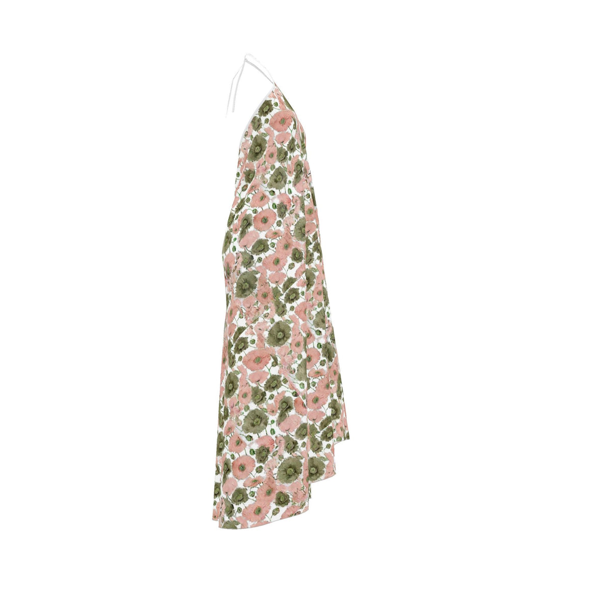 Blush & Sage Poppy Silk Halter dress