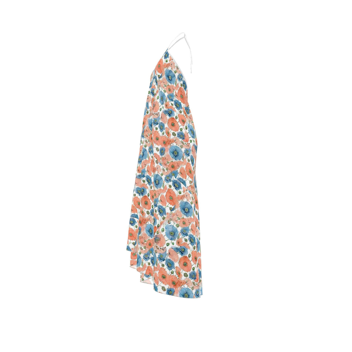 Coral & Bluebell Poppy Halter dress