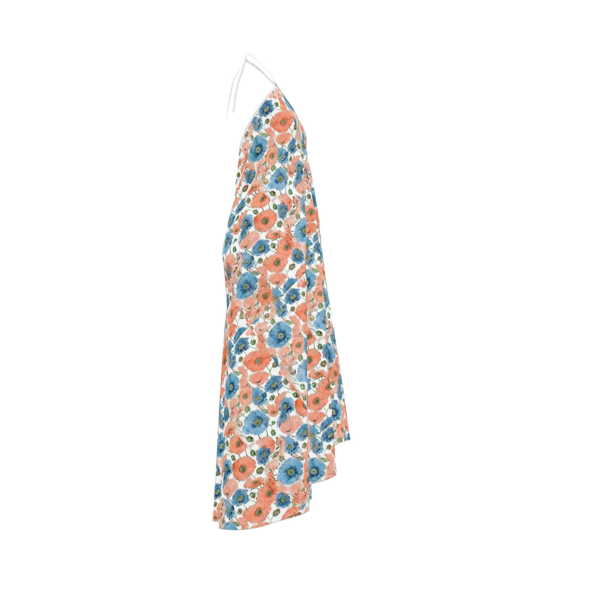 Coral & Bluebell Poppy Halter dress