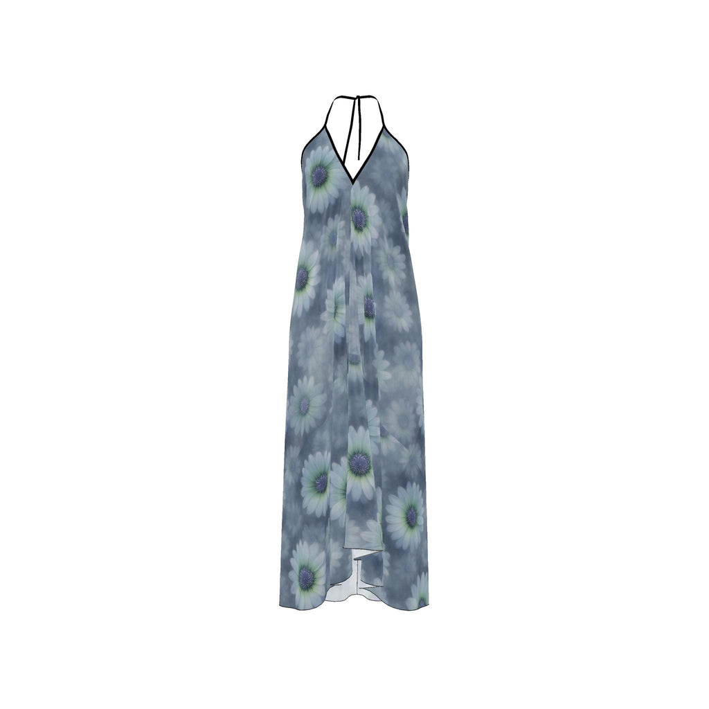 Moonlight Daisy Silk Halter Dress