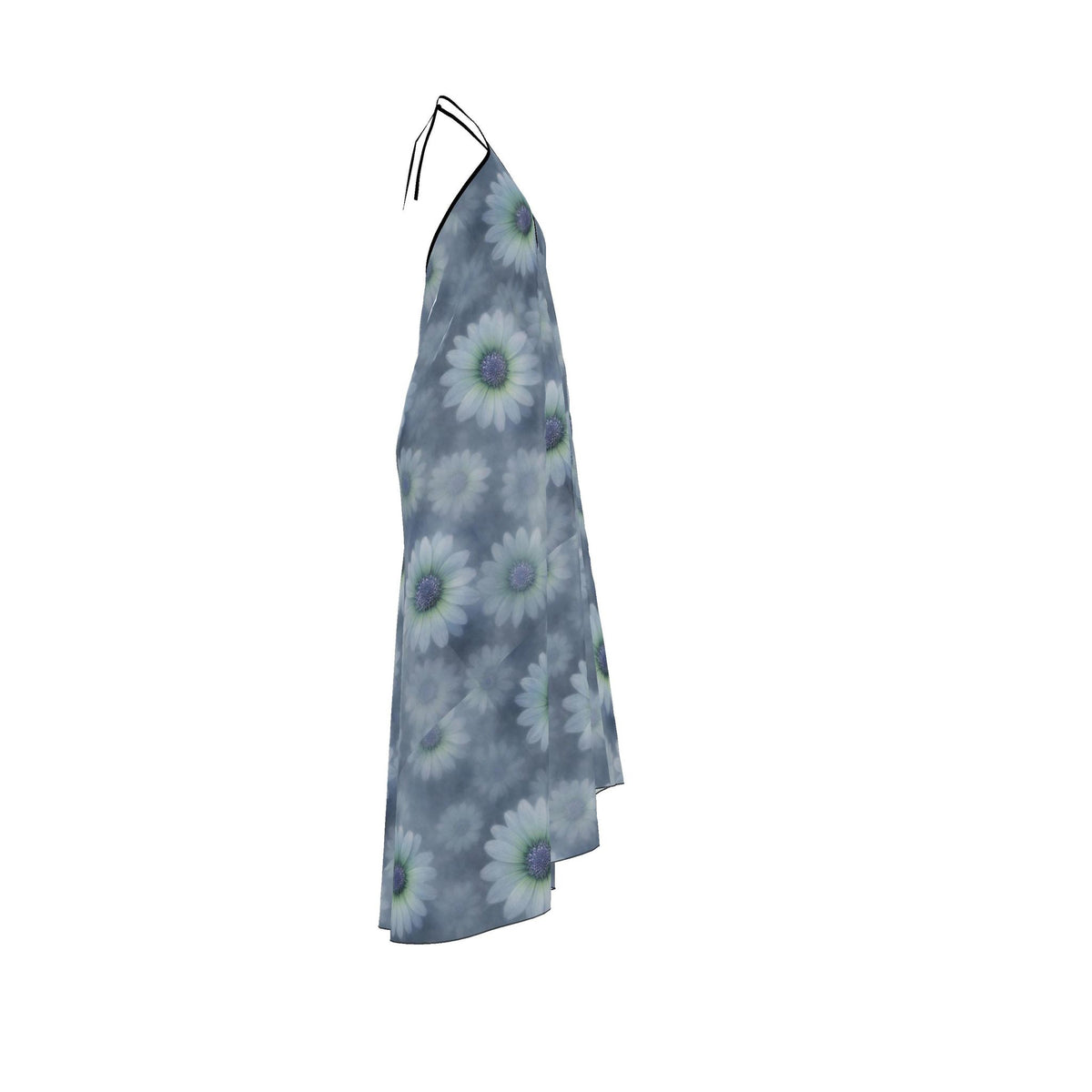 Moonlight Daisy Silk Halter Dress