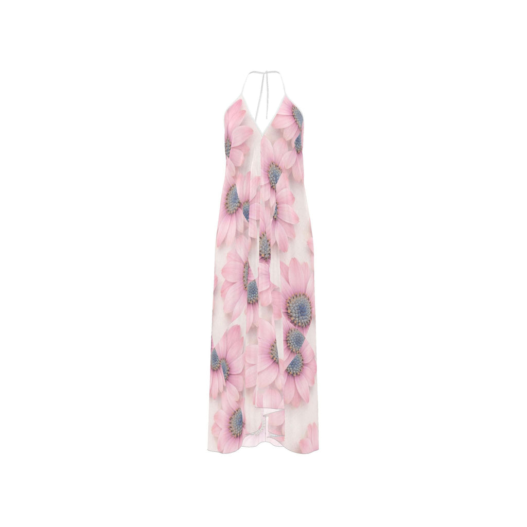 Daylight Daisy Silk Halter Dress