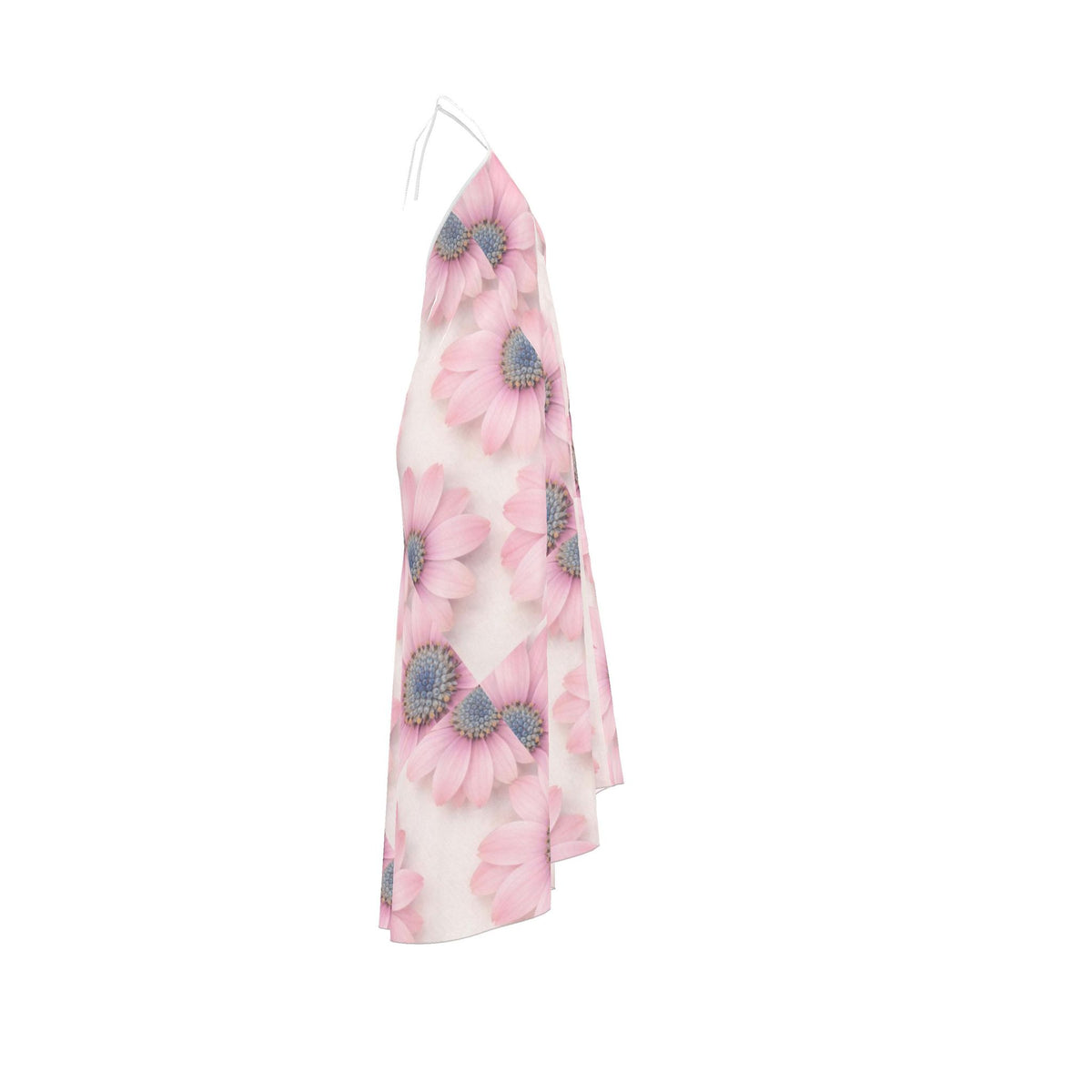 Daylight Daisy Silk Halter Dress