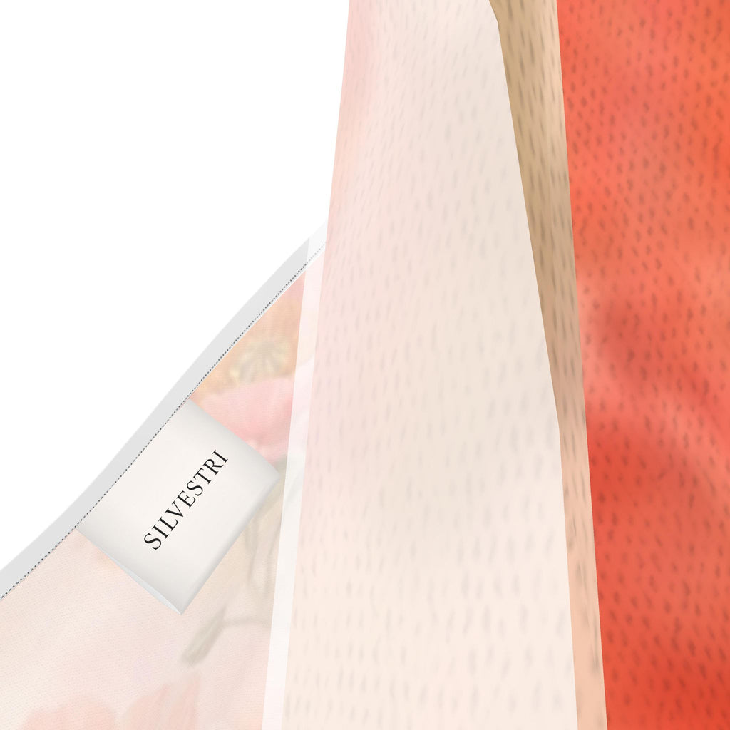 Sunrise Poppy Silk Halter  Dress