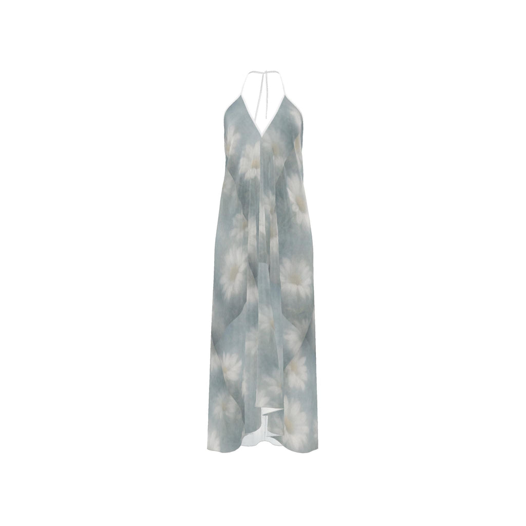 Hazy Daisy Silk Halter Dress