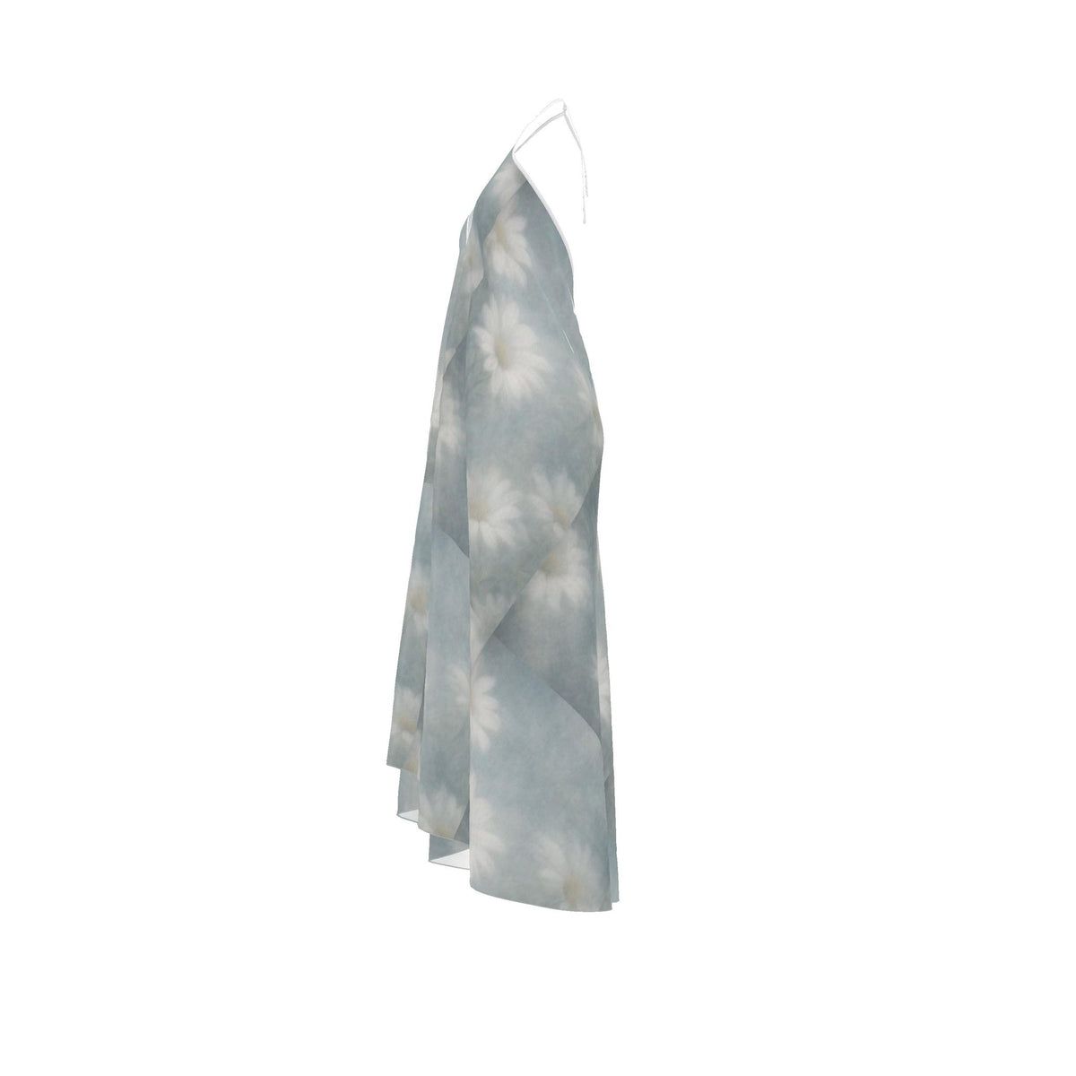 Hazy Daisy Silk Halter Dress