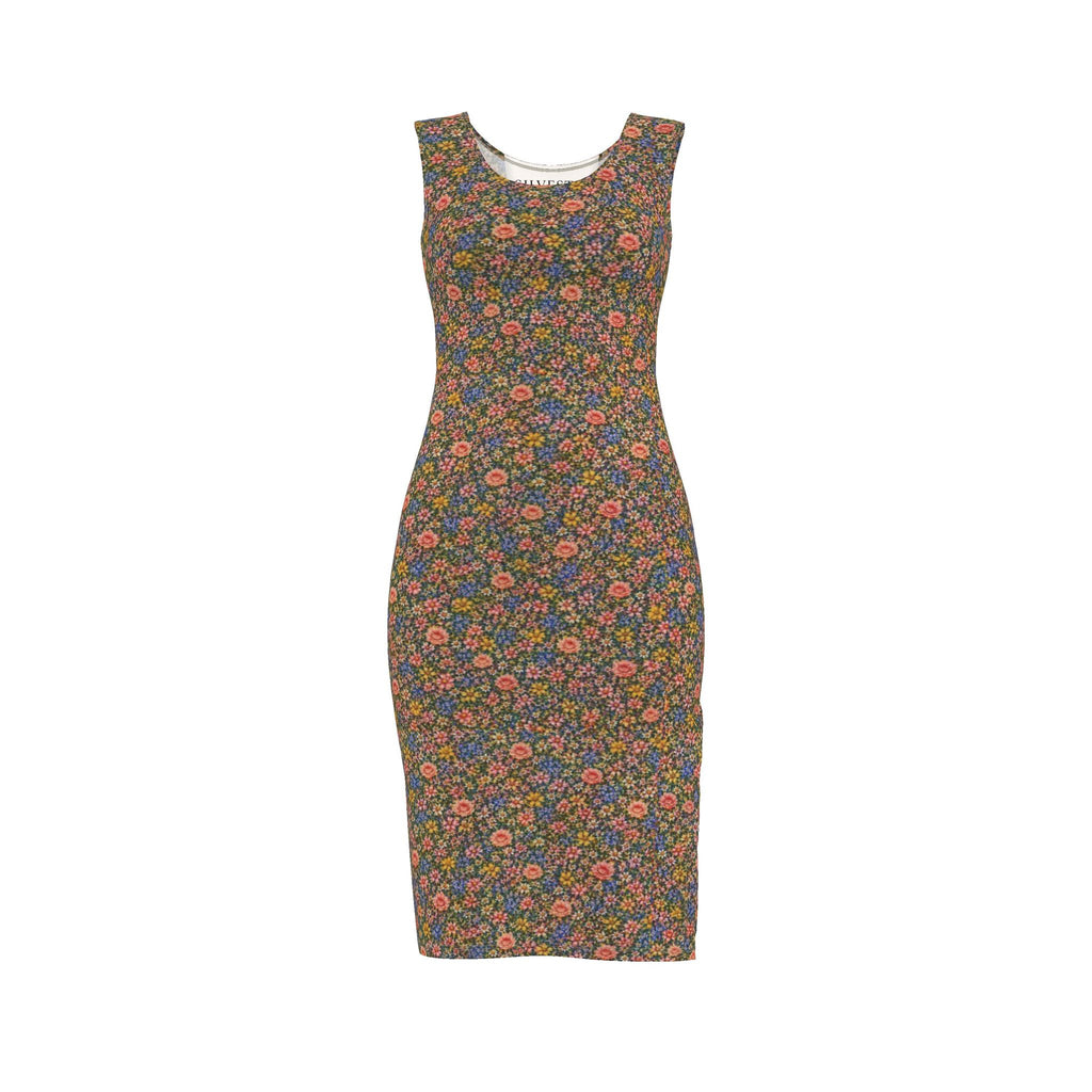 Midnight Garden Bodycon Dress