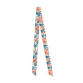 Coral & Bluebell Poppy Silk Hair Scarf