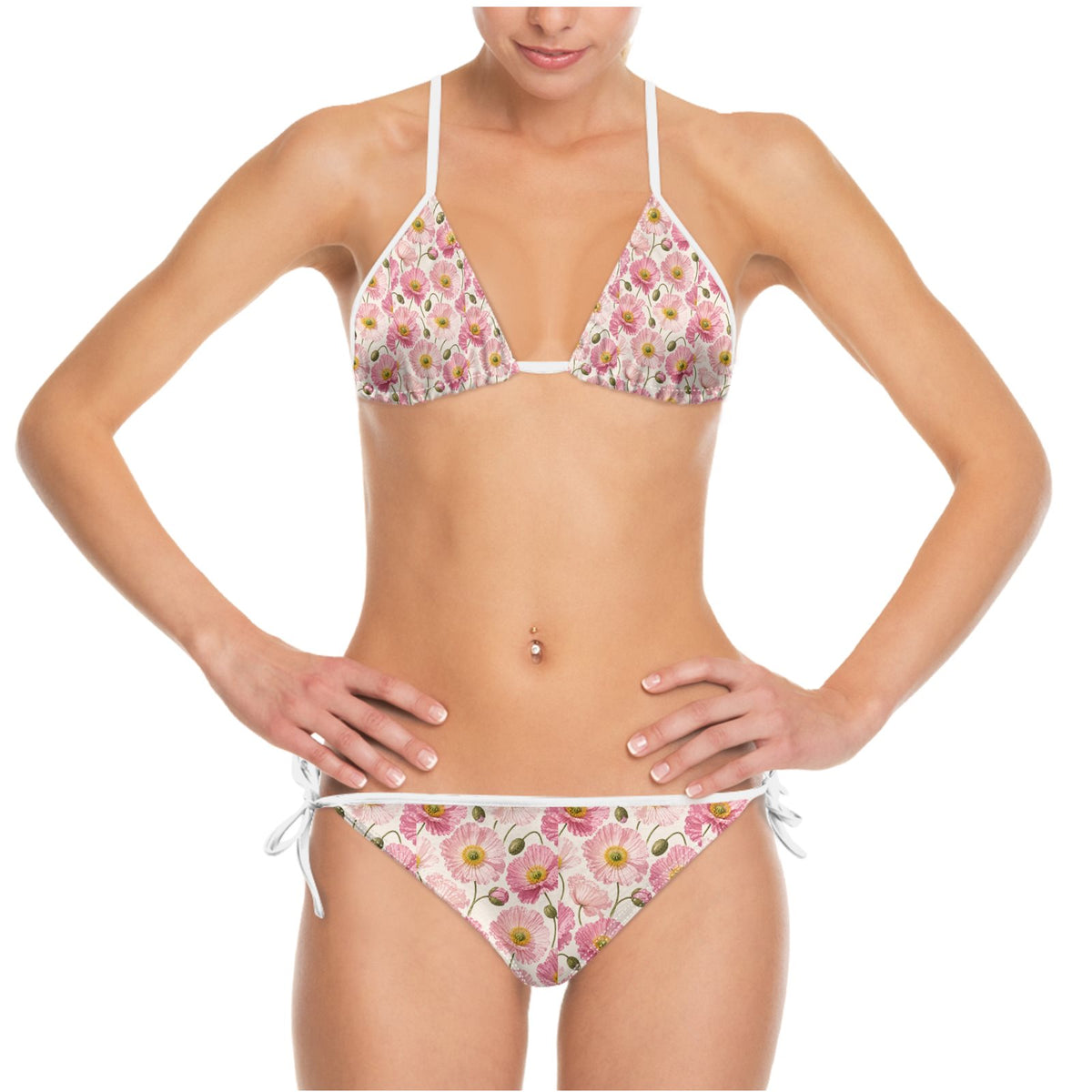 Baby Pink Poppy Bikini