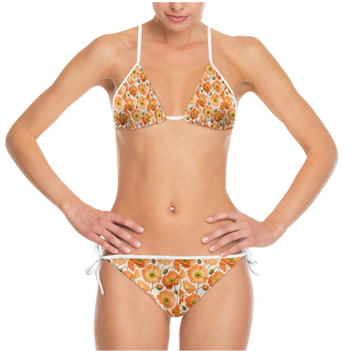 Baby Tangerine Poppy Bikini