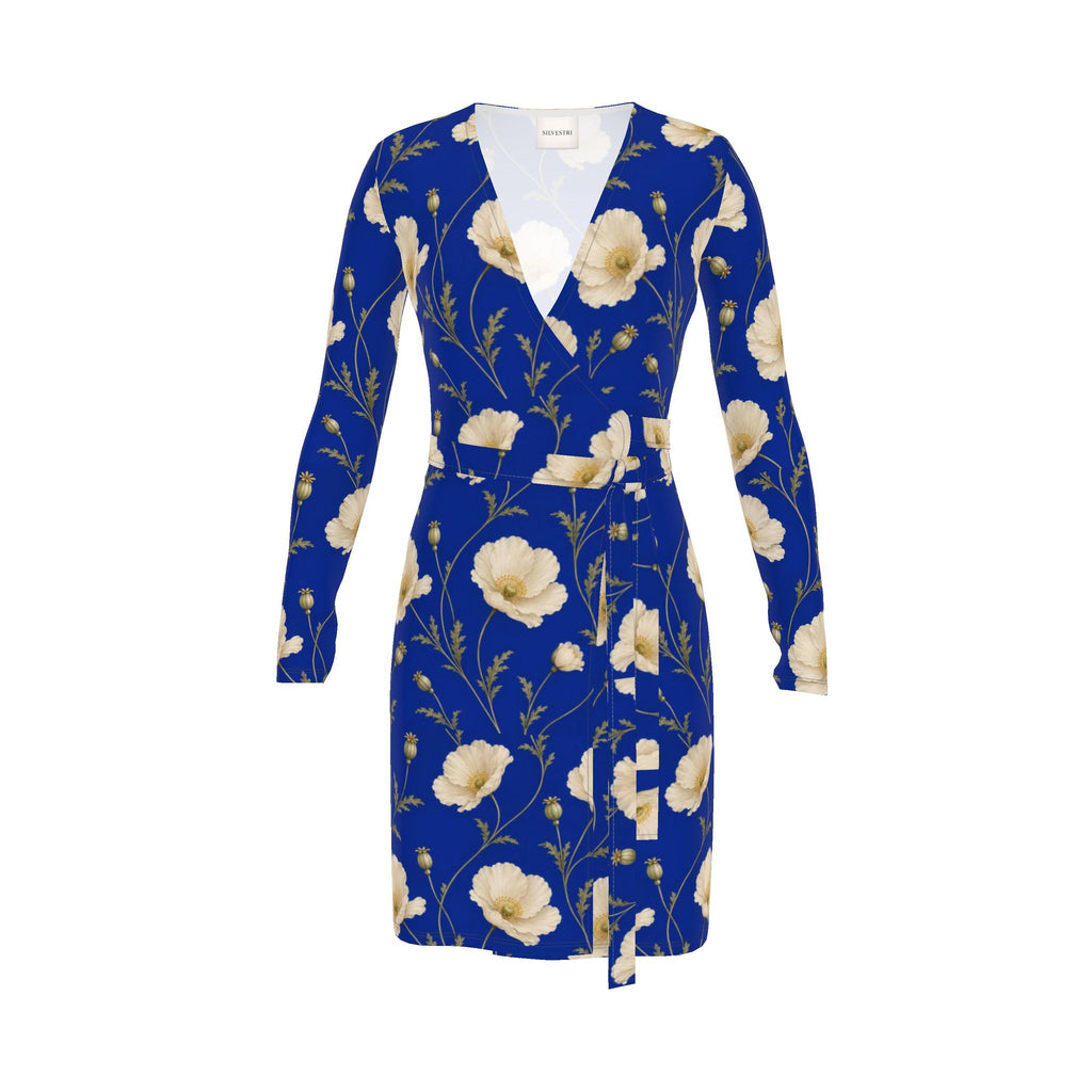 Poppy Royal Wrap Dress