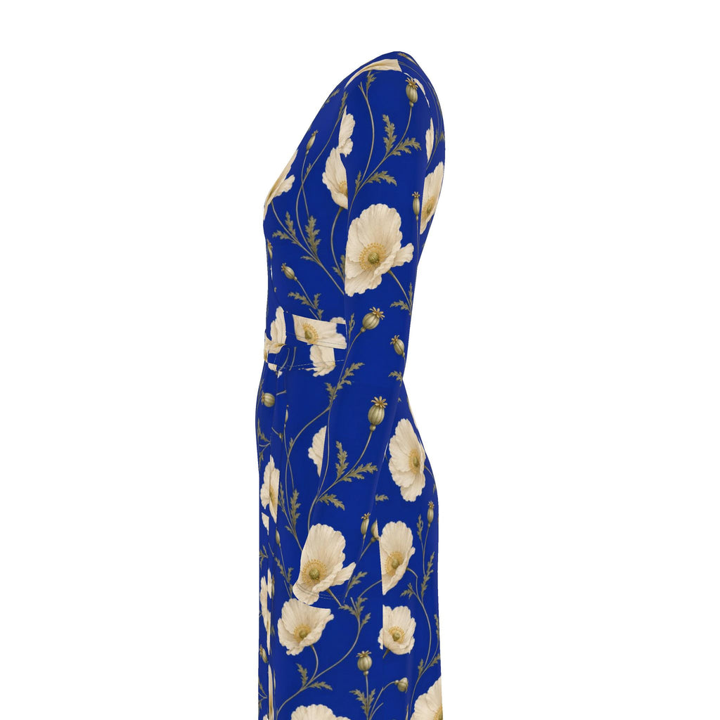 Poppy Royal Wrap Dress