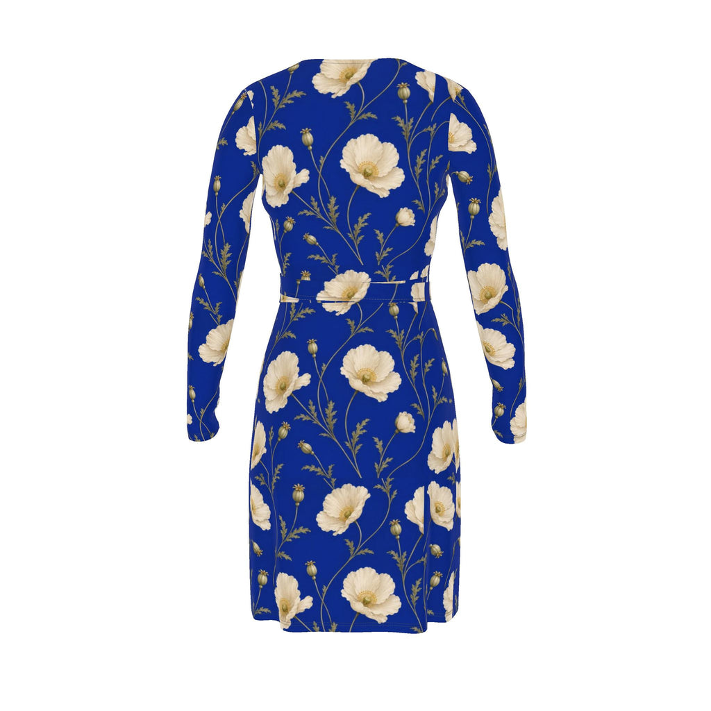 Poppy Royal Wrap Dress