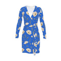 Poppy Riviera Blue Wrap Dress