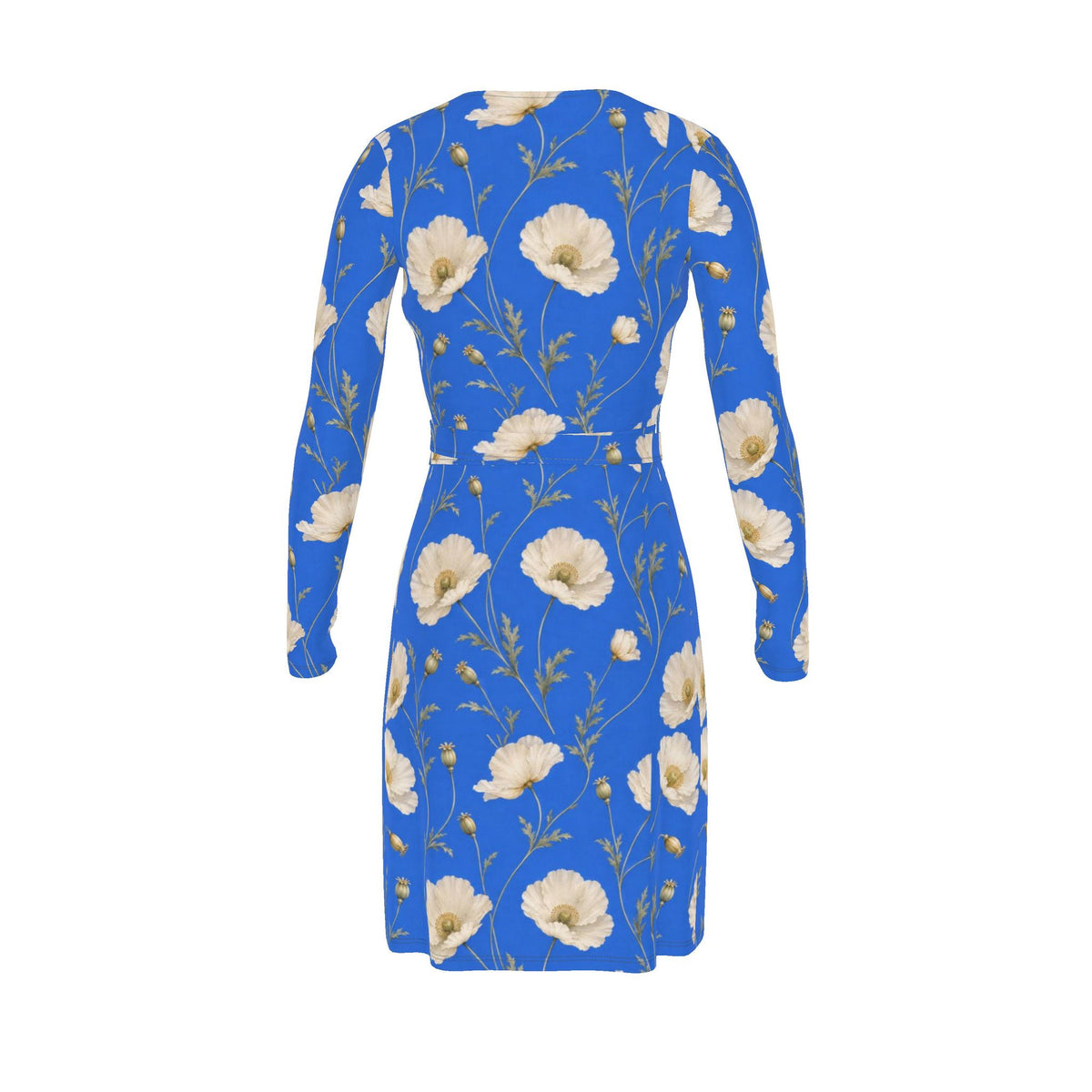 Poppy Riviera Blue Wrap Dress