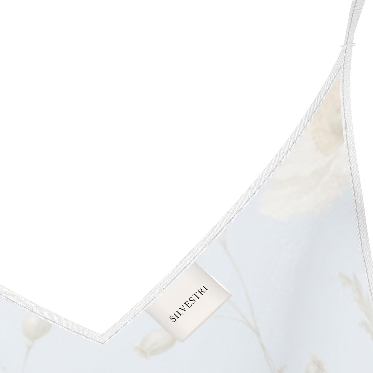 Poppy Blue Silk Slip Dress