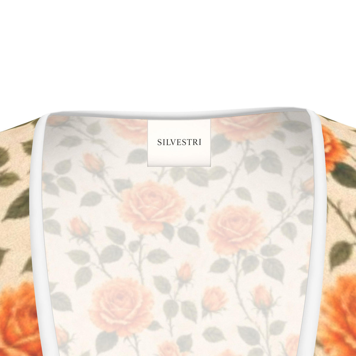 Tangerine Rose Silk Tea Dress