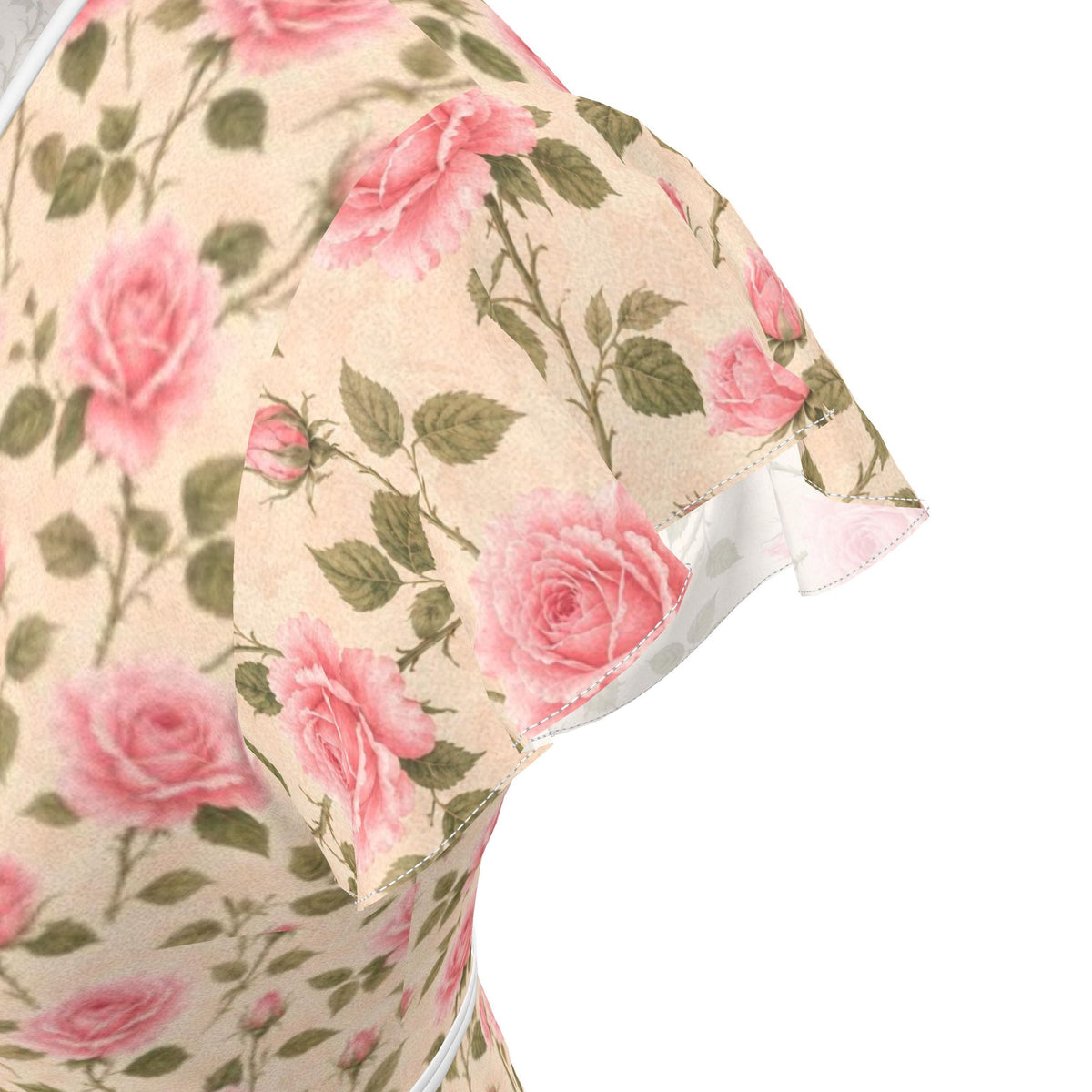 Pink Rose Silk Tea Dress