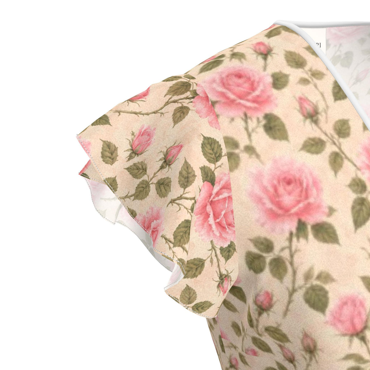 Pink Rose Silk Tea Dress