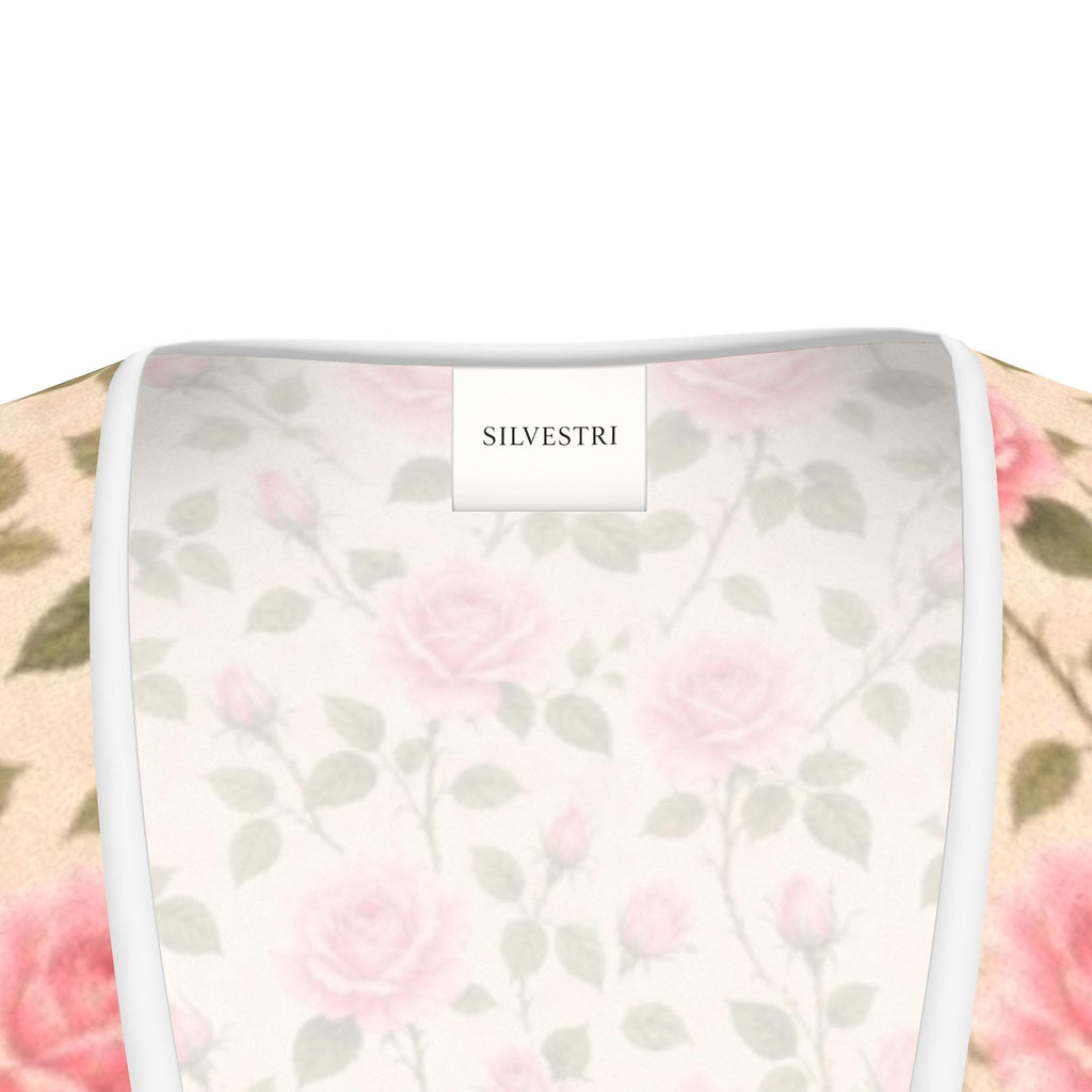 Pink Rose Silk Tea Dress