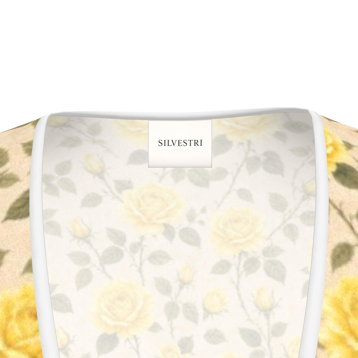 Yellow Rose Silk Tea Dress