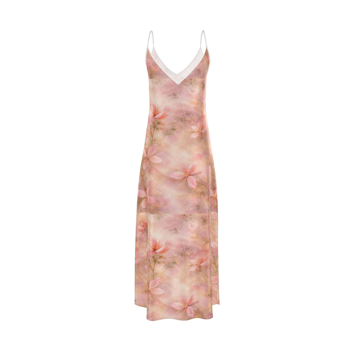 Blush Silk Slip Dress