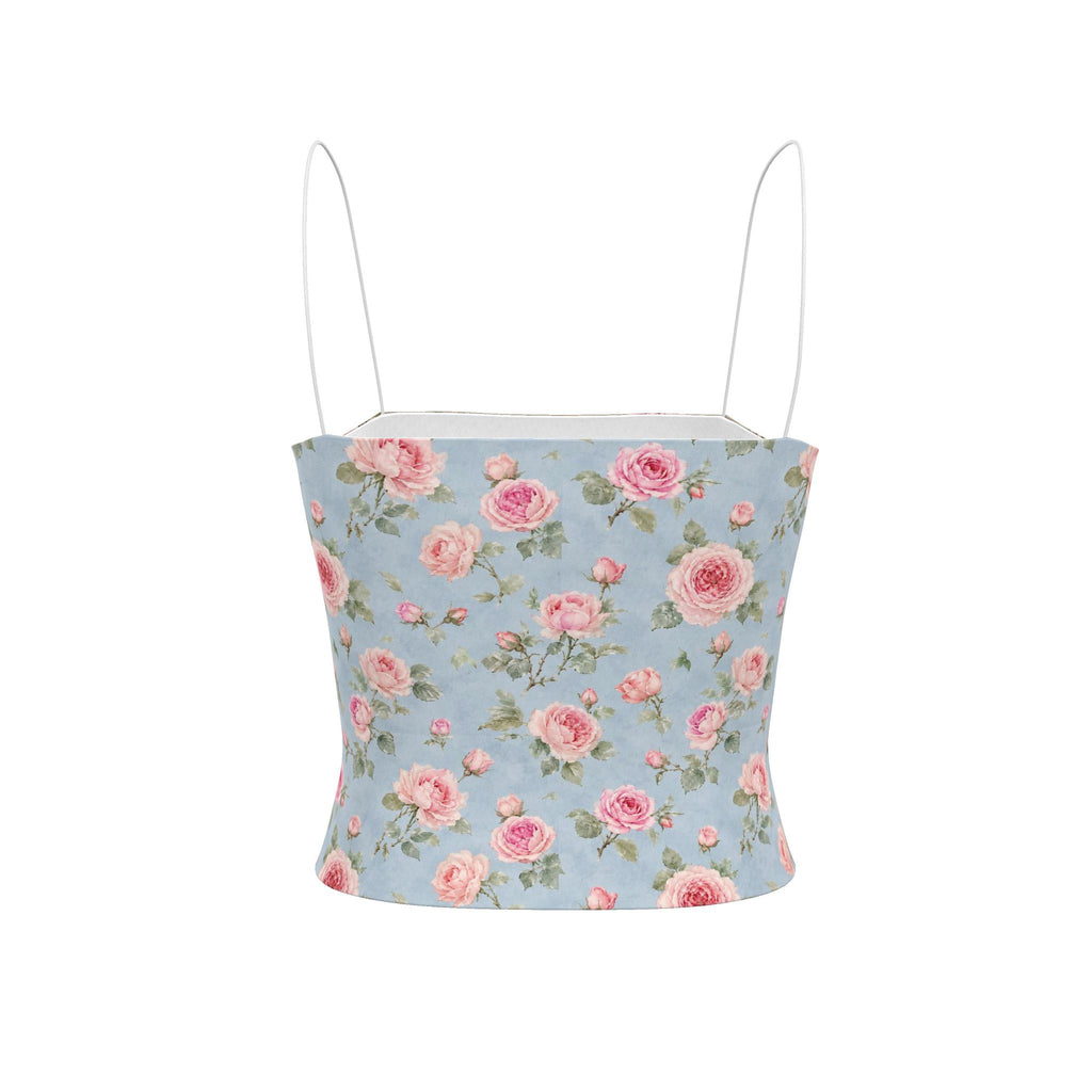 Taupe Rose Strappy Top
