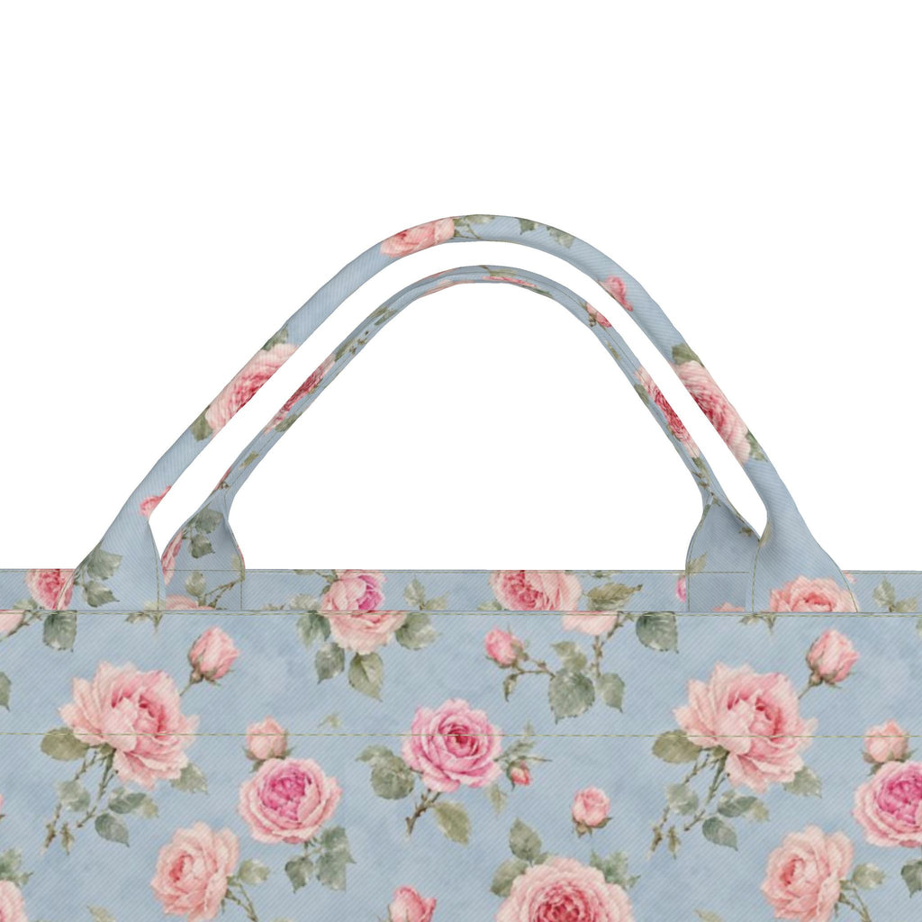 Powder Blue Rose Tote