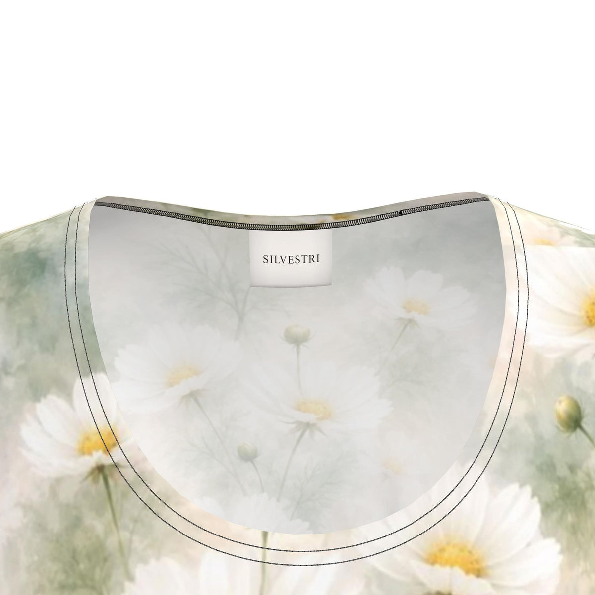 Ivory Floral Jersey Dress