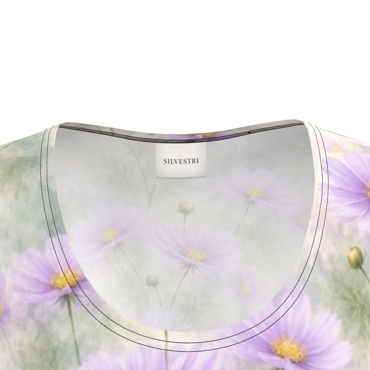 Lavender Floral Jersey Dress