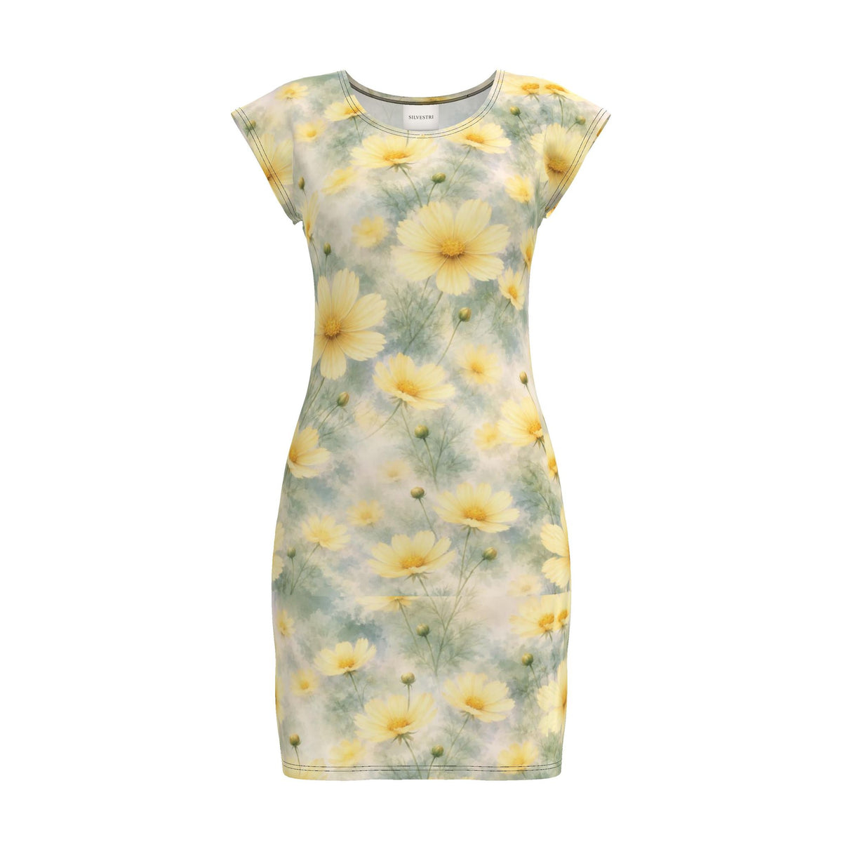 Butterscotch Floral Jersey Dress