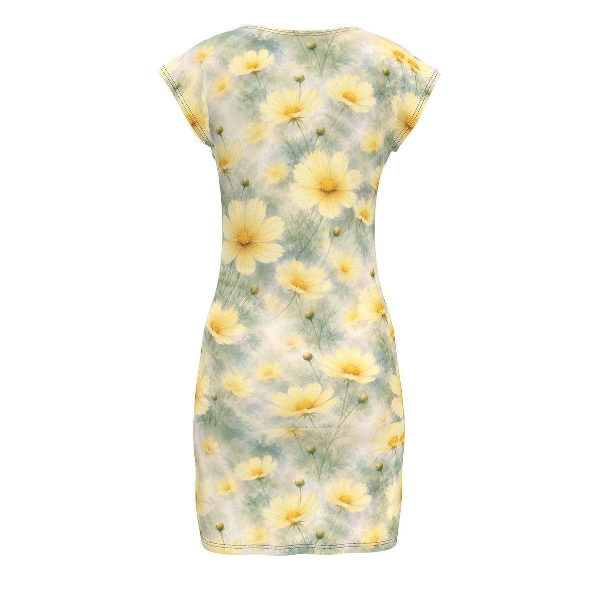 Butterscotch Floral Jersey Dress