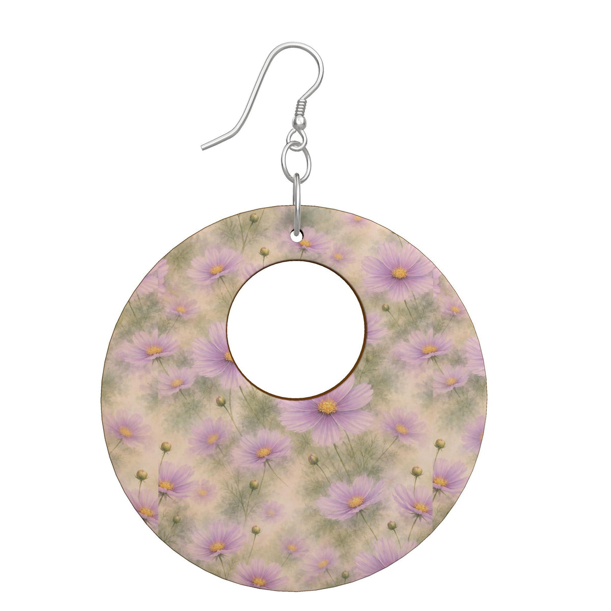 Lavender Earrings- Organic Shape